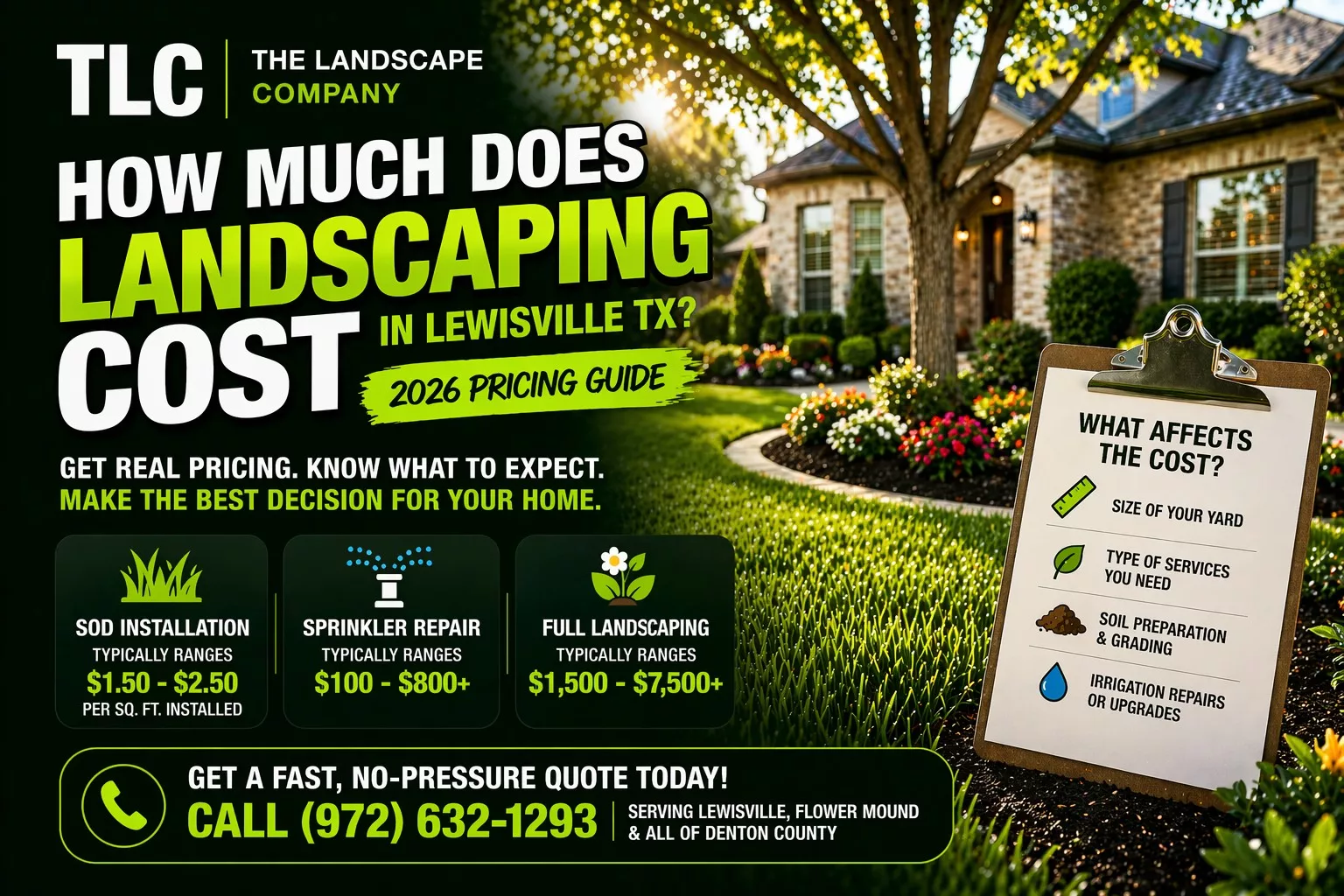 TLC The Landscape Company Friday YARD COST FB image