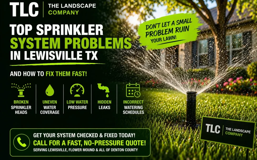 Top Sprinkler System Problems in Lewisville (And How to Fix Them Fast)