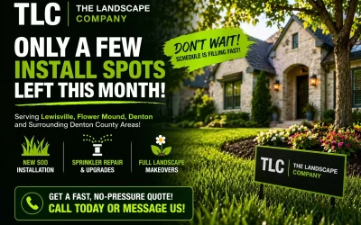 Only a Few Landscaping Installation Spots Left This Month – Don’t Miss Out!